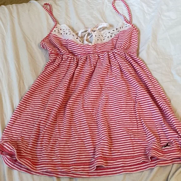 Hollister | Tops | Y2k Hollister Babydoll Spaghetti Top Xs | Poshmark